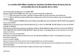 2017 10 01 NIMES COURBESSAC RETROUVAILLES DES ORANAIS DE LA MARINE (0)